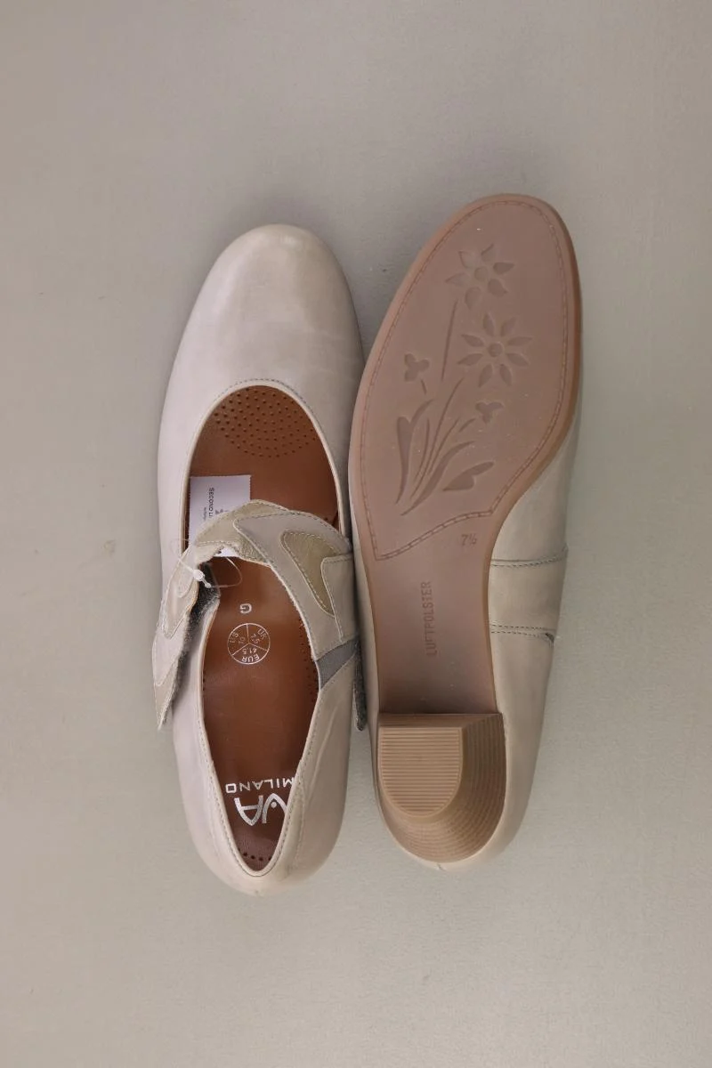 VA Milano Pumps Gr. 41,5 grau aus Leder