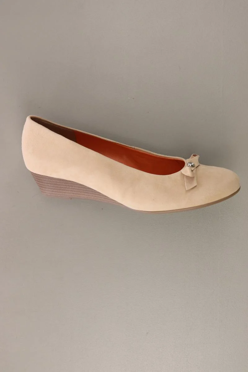 VA Milano Pumps Gr. 41 creme aus Leder