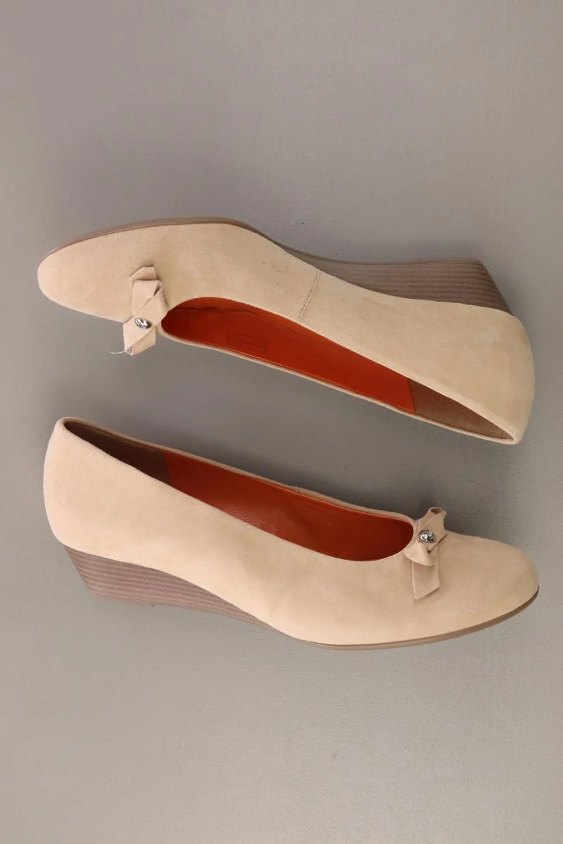 VA Milano Pumps Gr. 41 creme aus Leder
