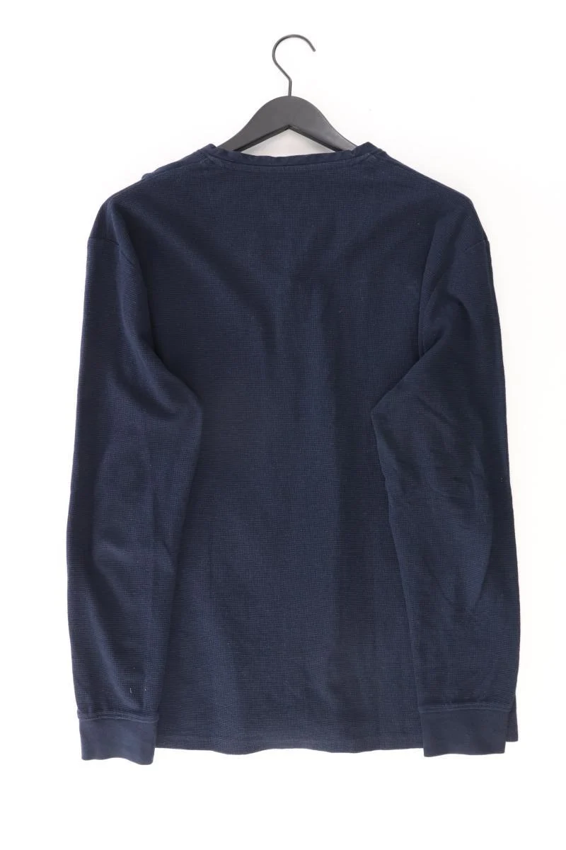 Tom Tailor Longsleeve-Shirt für Herren Gr. XXL Langarm blau aus Baumwolle