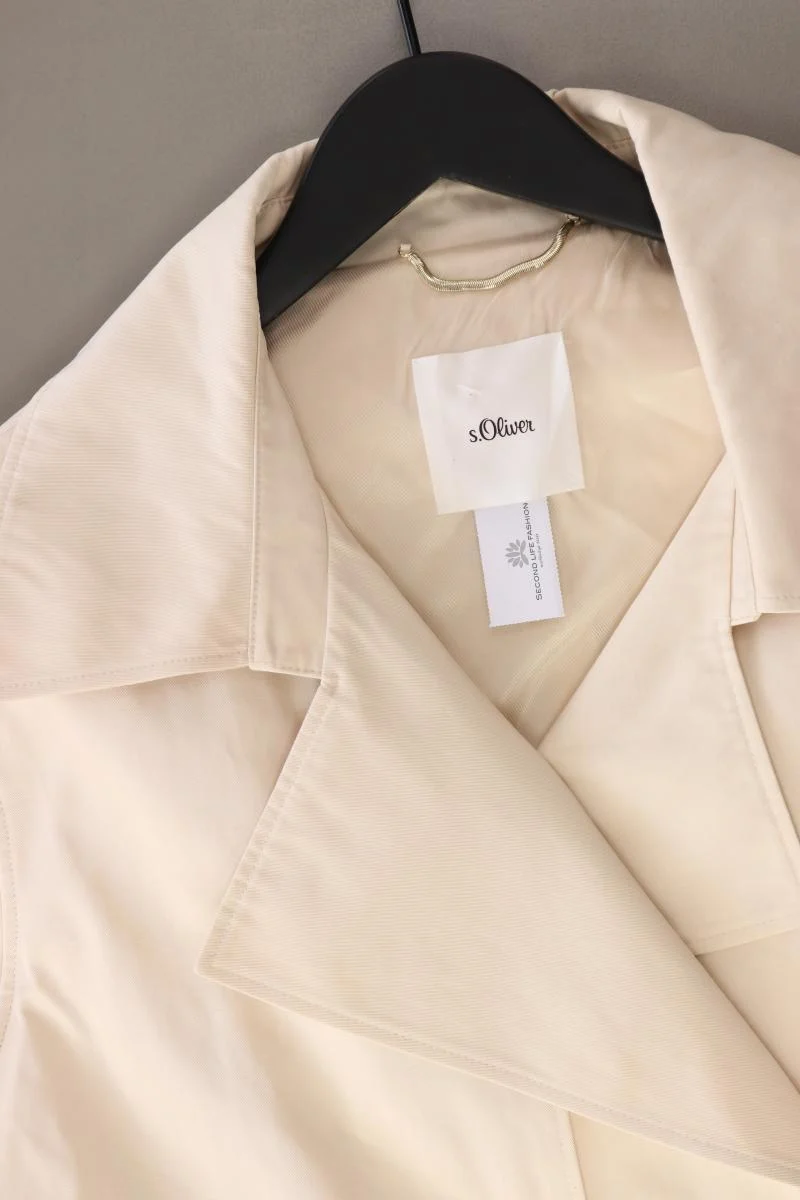 s.Oliver Regular Weste Gr. 44 creme aus Baumwolle