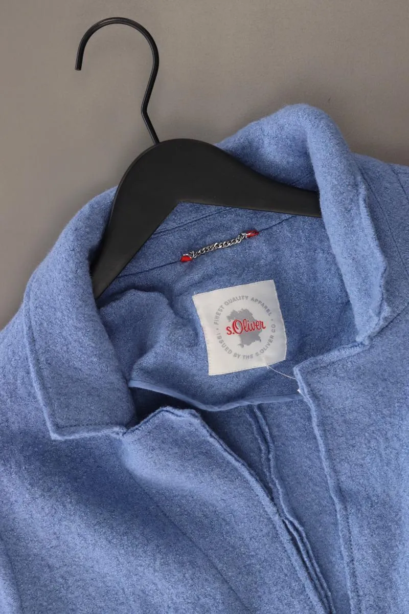 s.Oliver Regular Mantel Gr. 44 blau aus Viskose