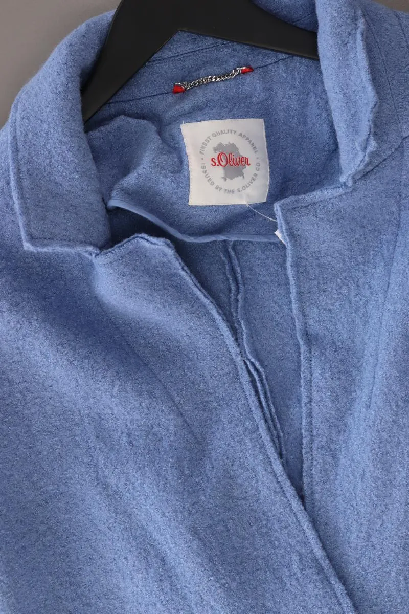 s.Oliver Regular Mantel Gr. 44 blau aus Viskose
