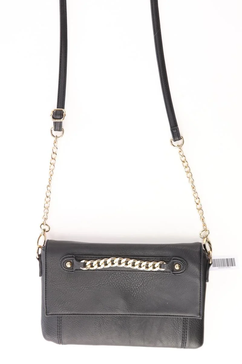 Deichmann Tasche schwarz aus Kunstleder