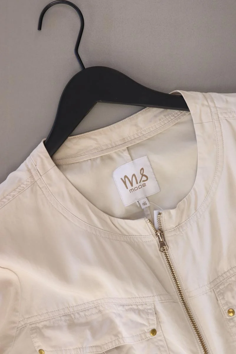 M&S Regular Jacke Gr. 46 creme aus Lyocell