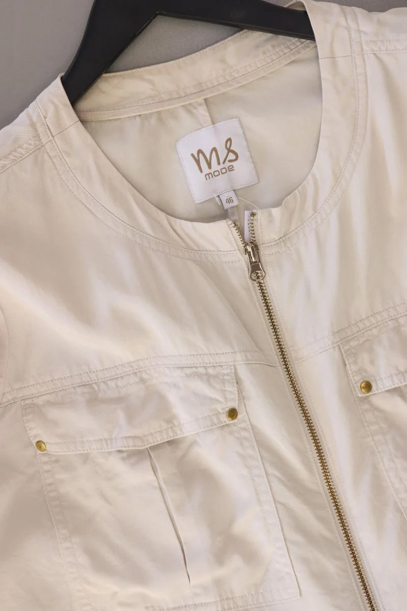 M&S Regular Jacke Gr. 46 creme aus Lyocell