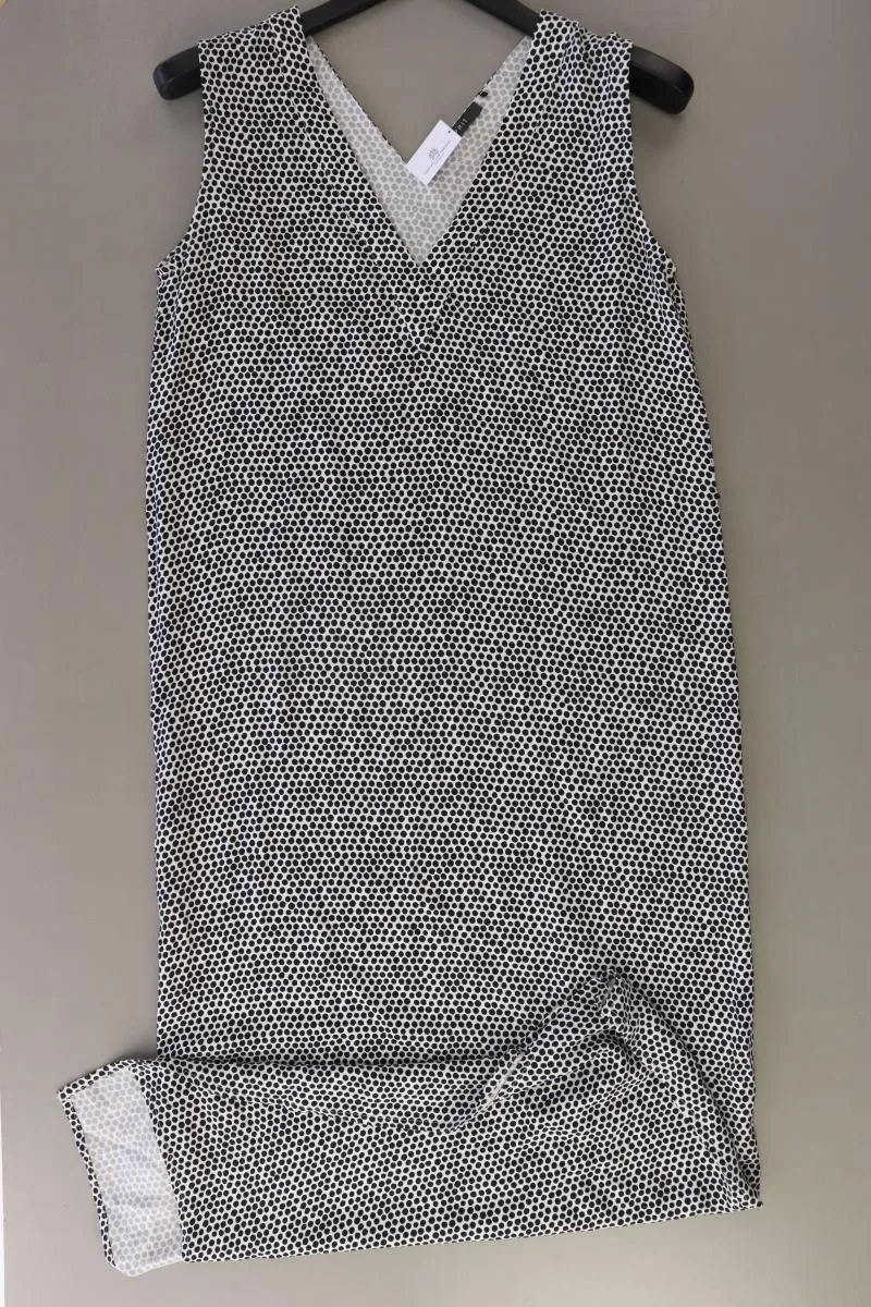 Esprit Trägerkleid Gr. 36 gepunktet Ärmellos schwarz aus Viskose