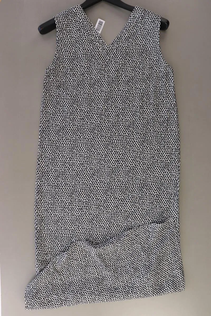 Esprit Trägerkleid Gr. 36 gepunktet Ärmellos schwarz aus Viskose