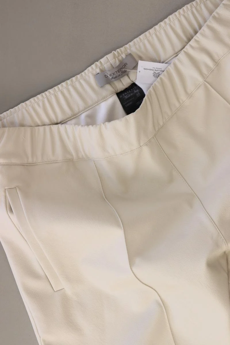 D.Exterior Stoffhose Gr. IT 48 (L) creme aus Polyurethan