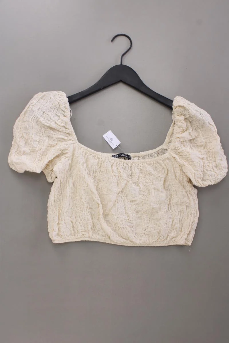 Zara Crop Top Gr. L creme
