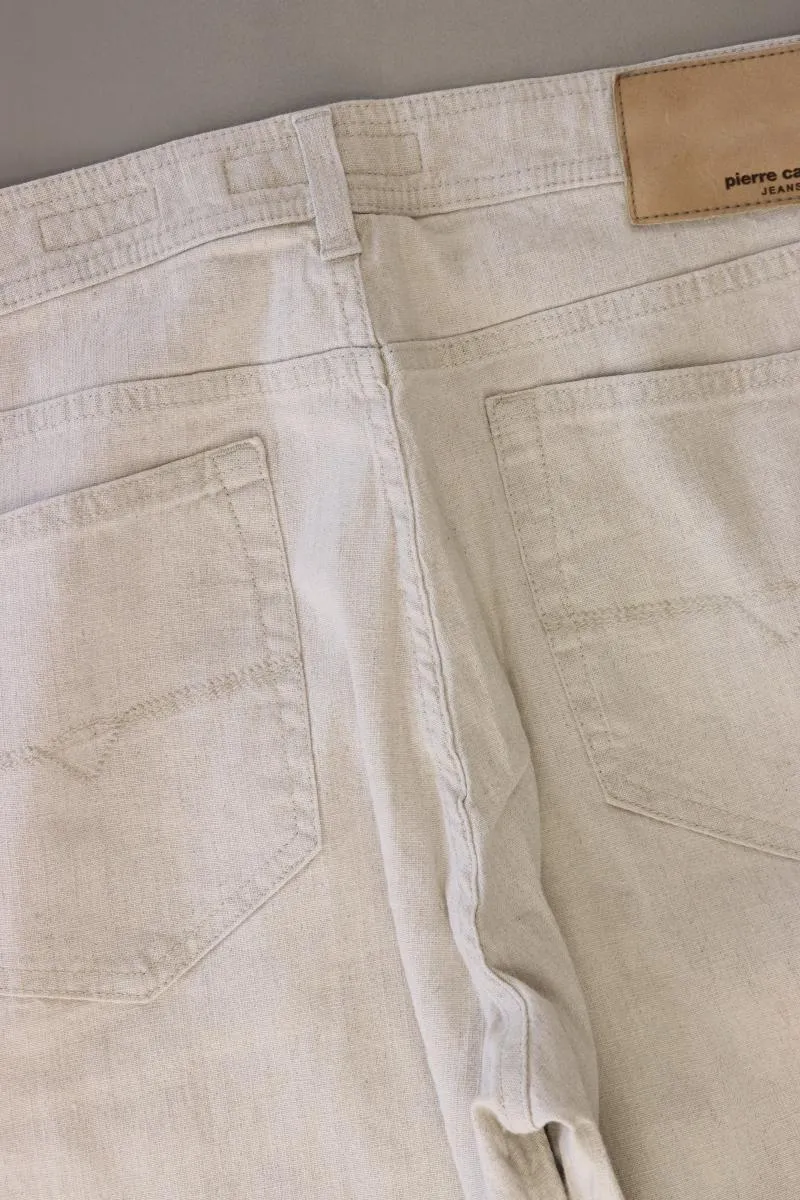 Pierre Cardin Straight Jeans für Herren Gr. Kurzgröße 27 creme aus Leinen