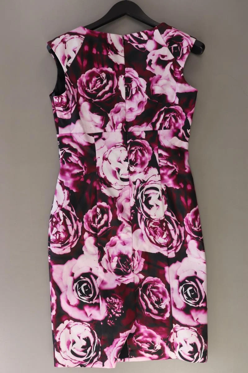 Vera Mont Bleistiftkleid Gr. 38 mit Blumenmuster Kurzarm lila aus Polyester