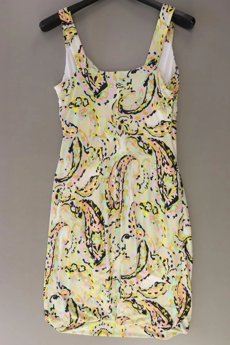 Laurèl Trägerkleid Gr. 40 mit Paisleymuster gelb aus Viskose