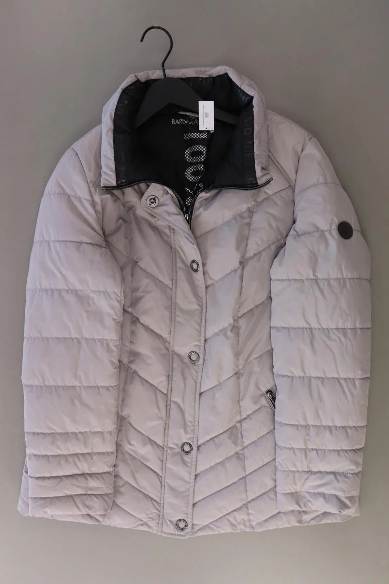 BARBARA LEBEK Winterjacke Gr. 40 grau aus Polyester