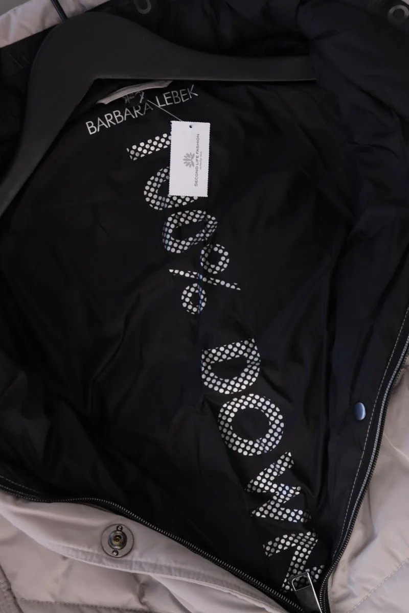 BARBARA LEBEK Winterjacke Gr. 40 grau aus Polyester