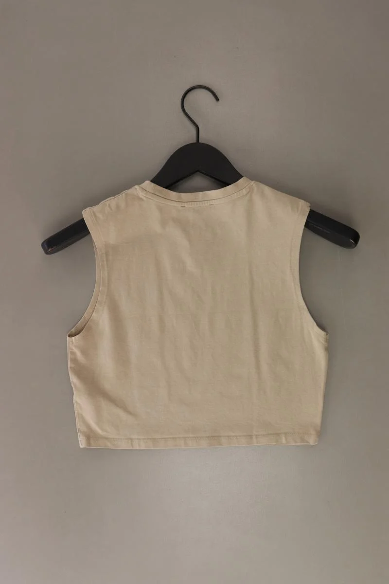 Zara Crop Top Gr. M braun aus Baumwolle
