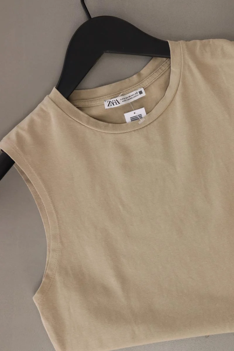 Zara Crop Top Gr. M braun aus Baumwolle