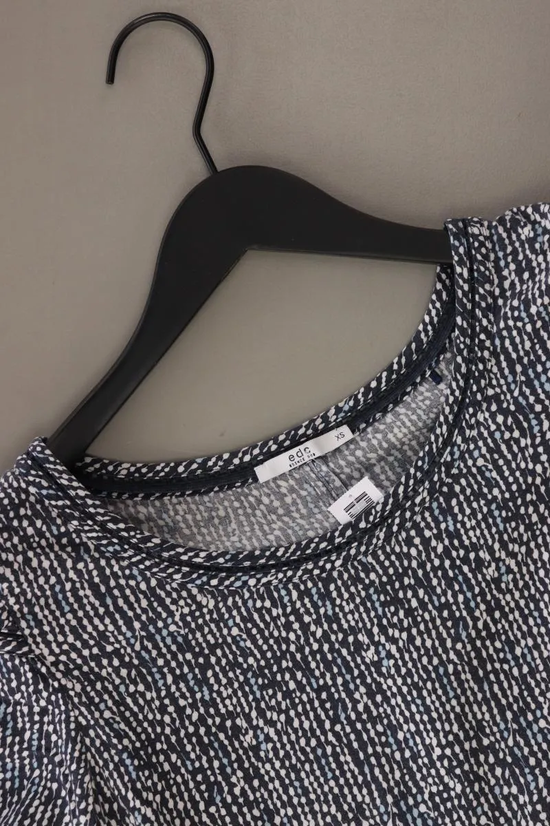 edc by Esprit Printshirt Gr. XS Kurzarm blau