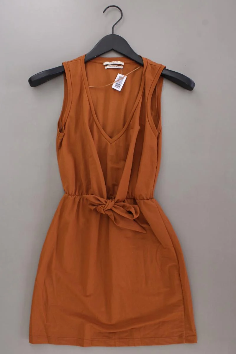 Pull&Bear Minikleid Gr. XS neuwertig Ärmellos braun aus Viskose