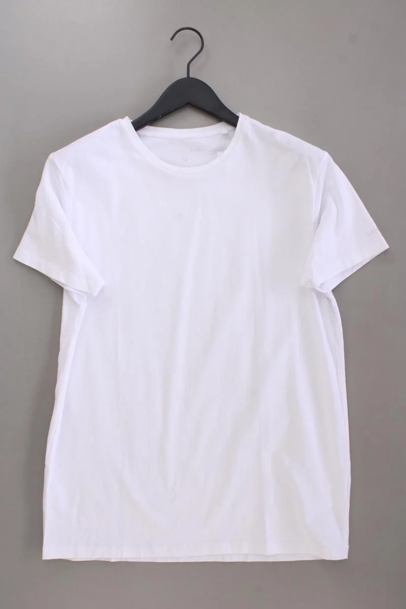 Bruno Banani T-Shirt für Herren Gr. XL Kurzarm weiß aus Baumwolle