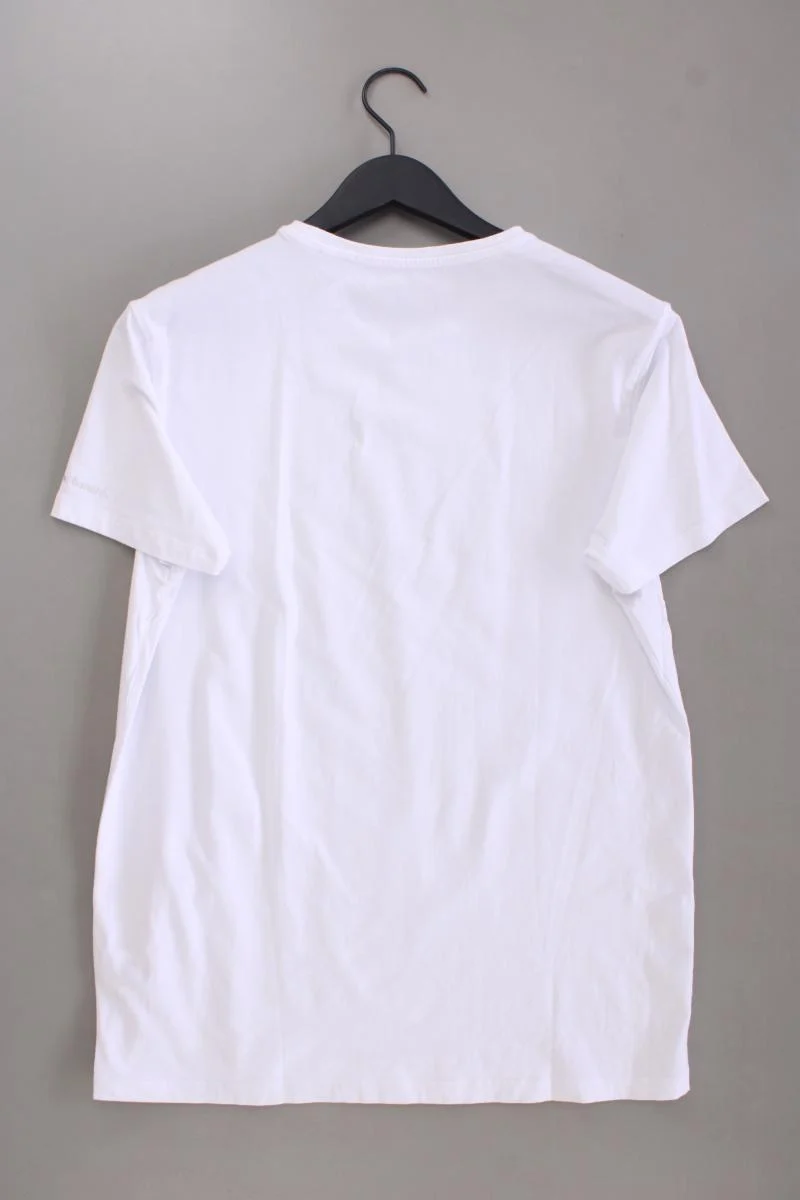 Bruno Banani T-Shirt für Herren Gr. XL Kurzarm weiß aus Baumwolle