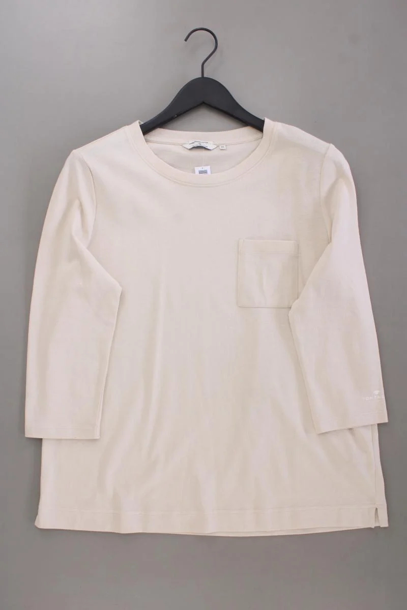 Tom Tailor Classic Shirt Gr. XL neuwertig 3/4 Ärmel creme aus Baumwolle