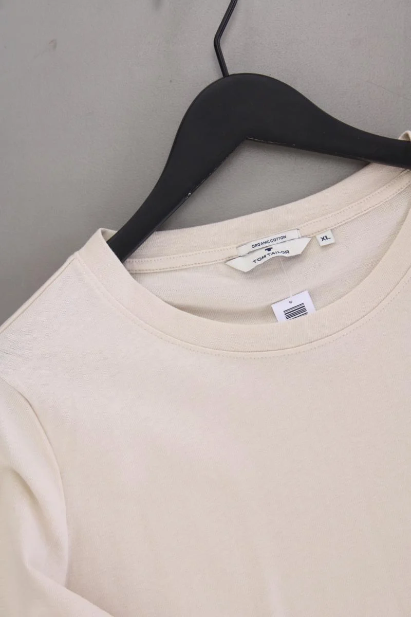 Tom Tailor Classic Shirt Gr. XL neuwertig 3/4 Ärmel creme aus Baumwolle