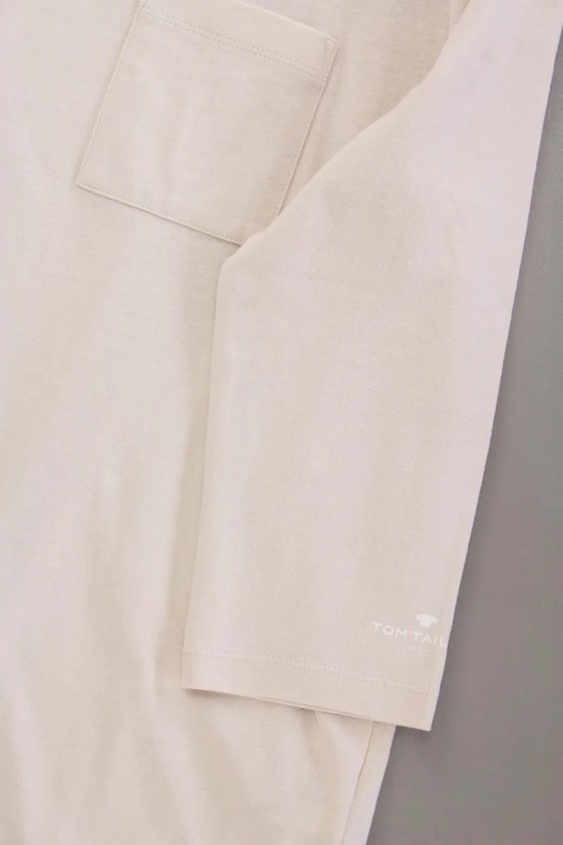 Tom Tailor Classic Shirt Gr. XL neuwertig 3/4 Ärmel creme aus Baumwolle