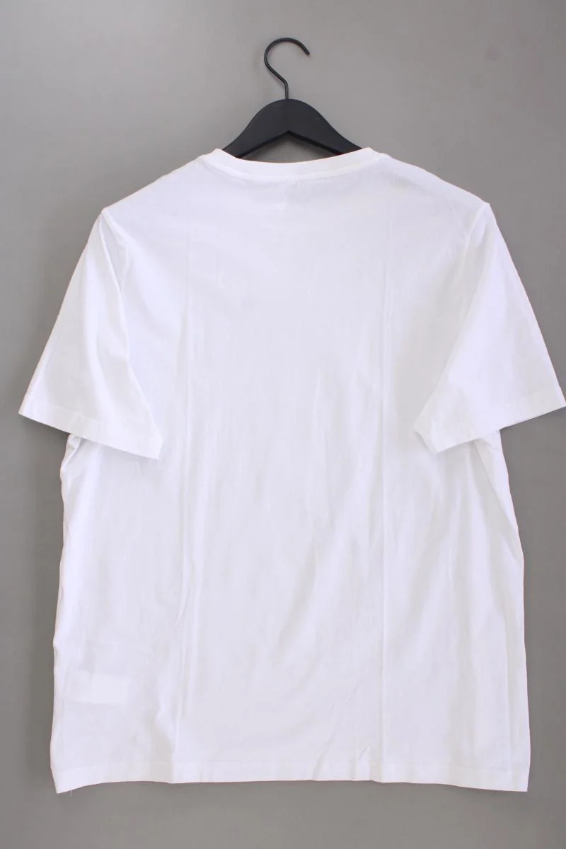 Puma Printshirt für Herren Gr. XL Kurzarm weiß aus Baumwolle
