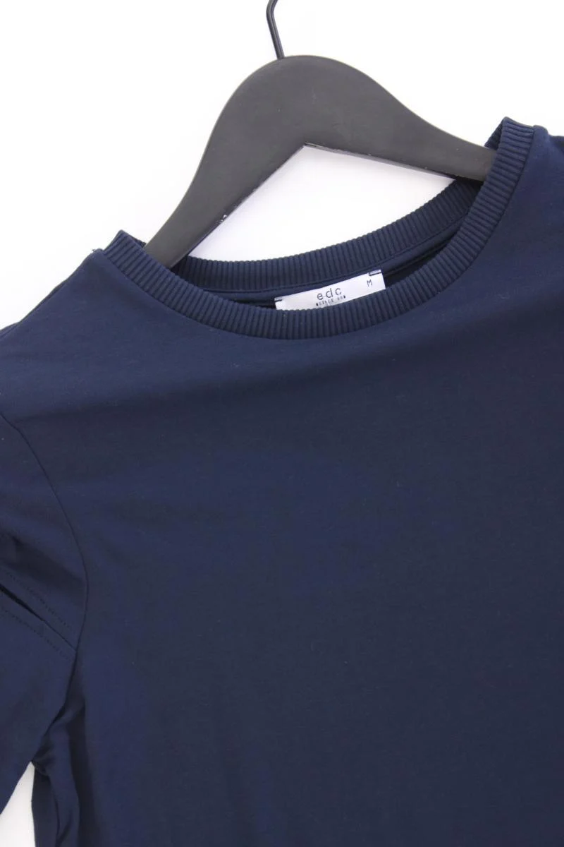 edc by Esprit Jerseykleid Gr. M neuwertig Kurzarm blau aus Viskose