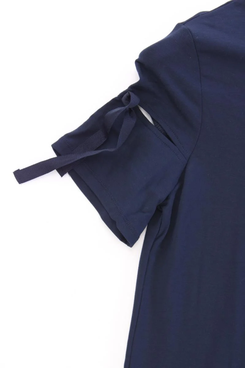 edc by Esprit Jerseykleid Gr. M neuwertig Kurzarm blau aus Viskose