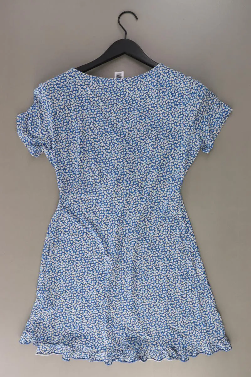 Pull&Bear Jerseykleid Gr. L Kurzarm blau aus Viskose