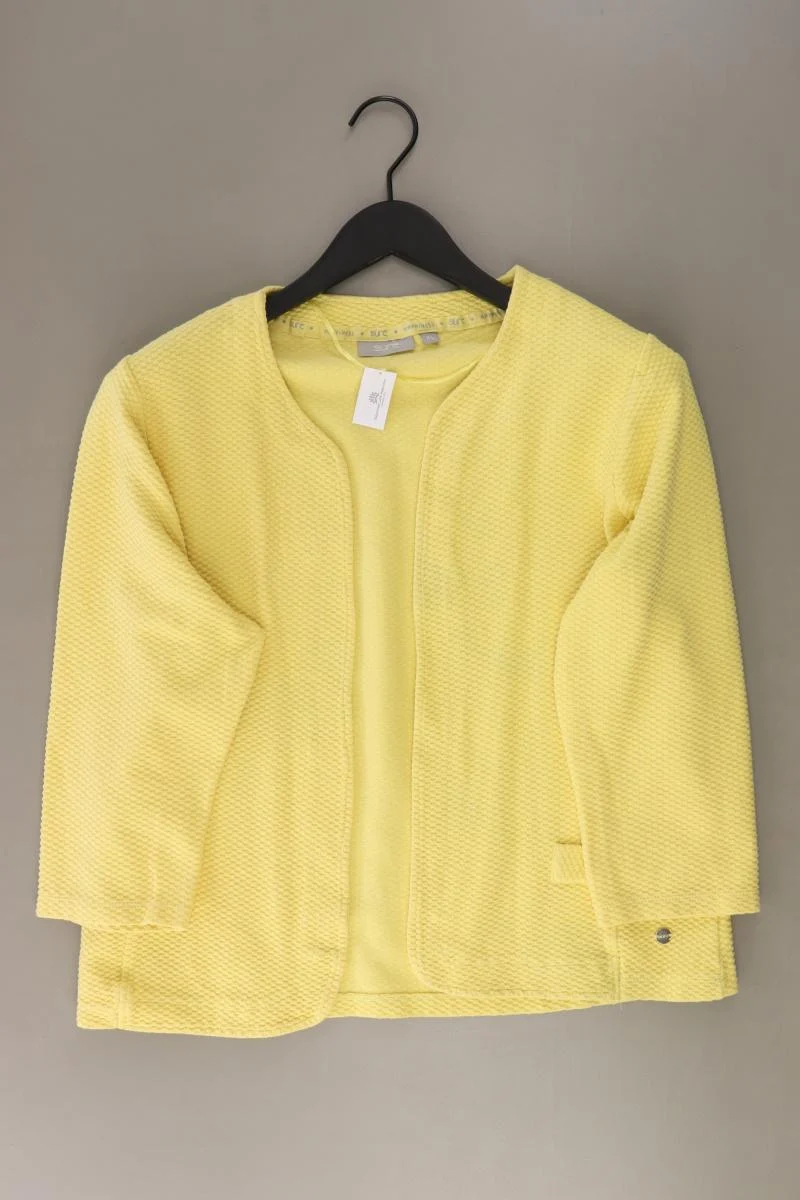 Sure Regular Cardigan Gr. XL 3/4 Ärmel gelb aus Baumwolle