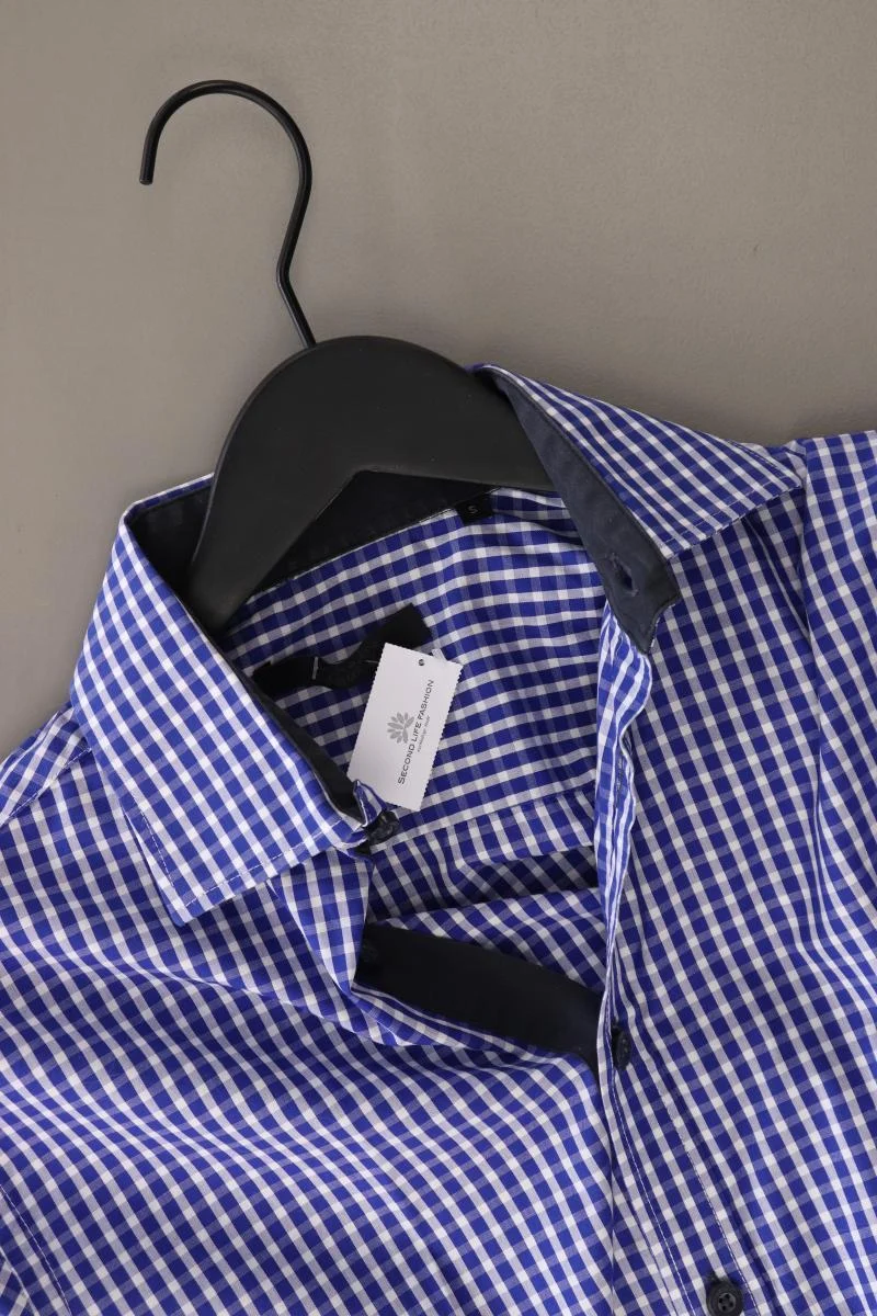 Jack & Jones Karohemd für Herren Gr. S kariert Langarm blau aus Baumwolle