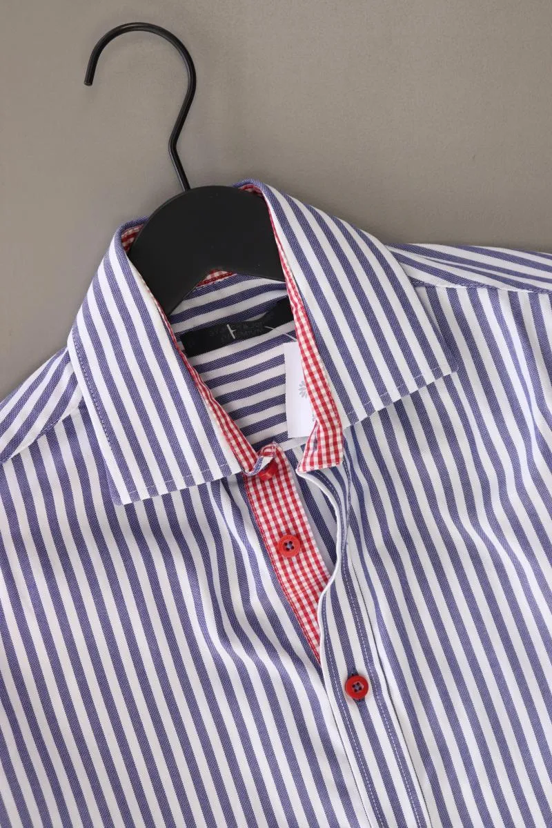 Jack & Jones Langarmhemd für Herren Gr. S gestreift blau aus Baumwolle