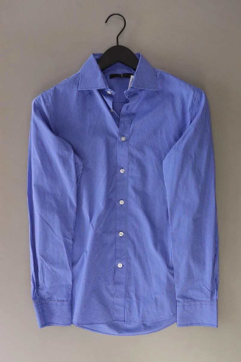 Jack & Jones Langarmhemd für Herren Gr. S gestreift blau aus Baumwolle