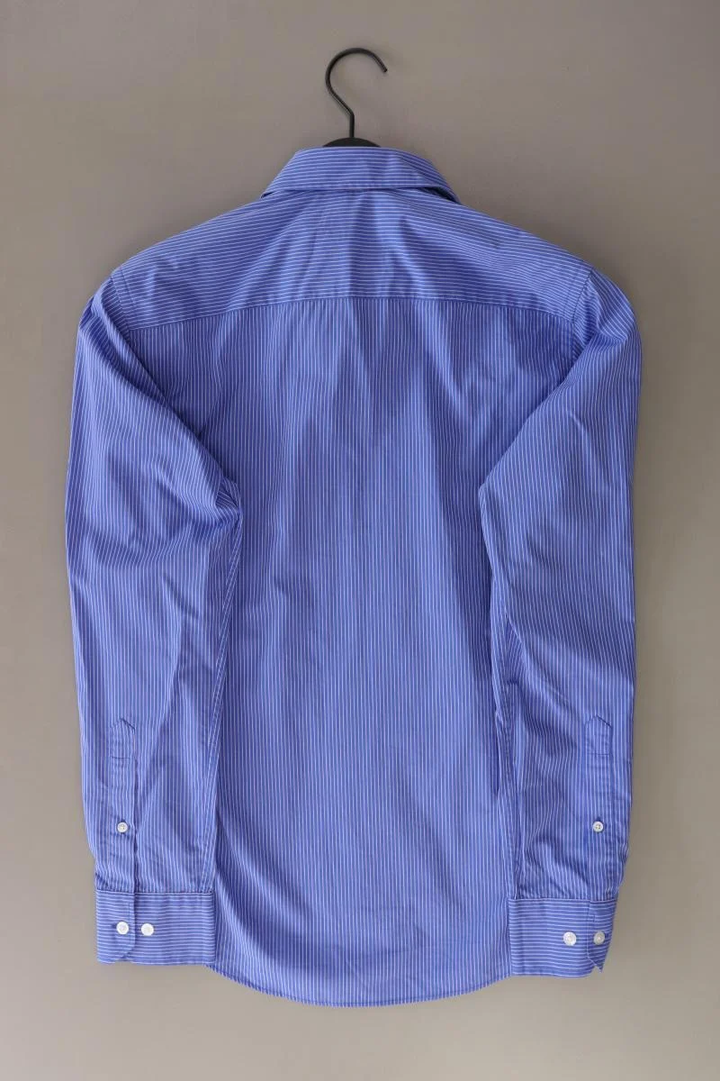 Jack & Jones Langarmhemd für Herren Gr. S gestreift blau aus Baumwolle