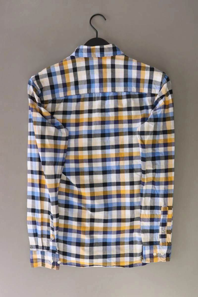 Jack & Jones Karohemd für Herren Gr. S kariert Langarm blau aus Baumwolle