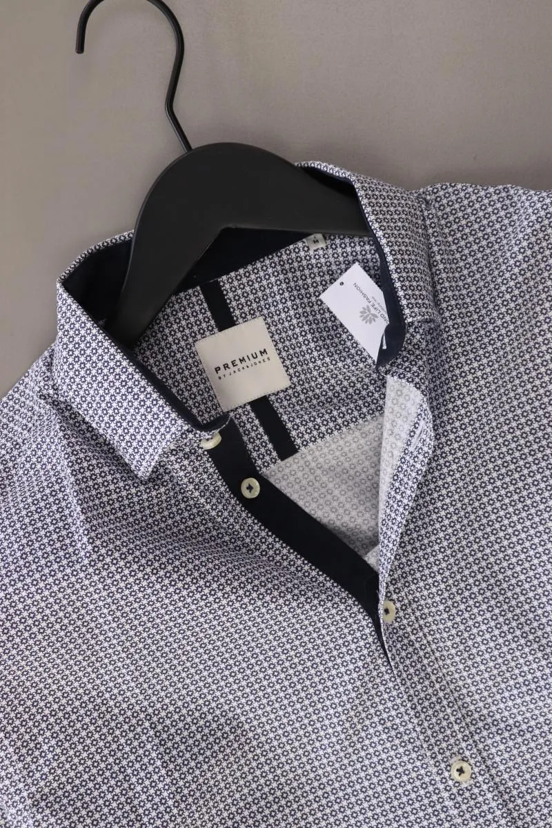 Jack & Jones Langarmhemd für Herren Gr. M blau aus Baumwolle