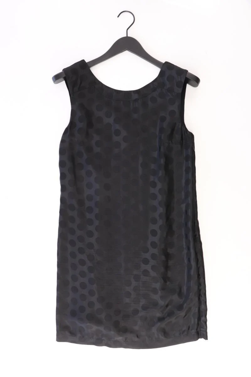 byblos Seidenkleid Gr. 36 gepunktet Ärmellos schwarz aus Polyamid