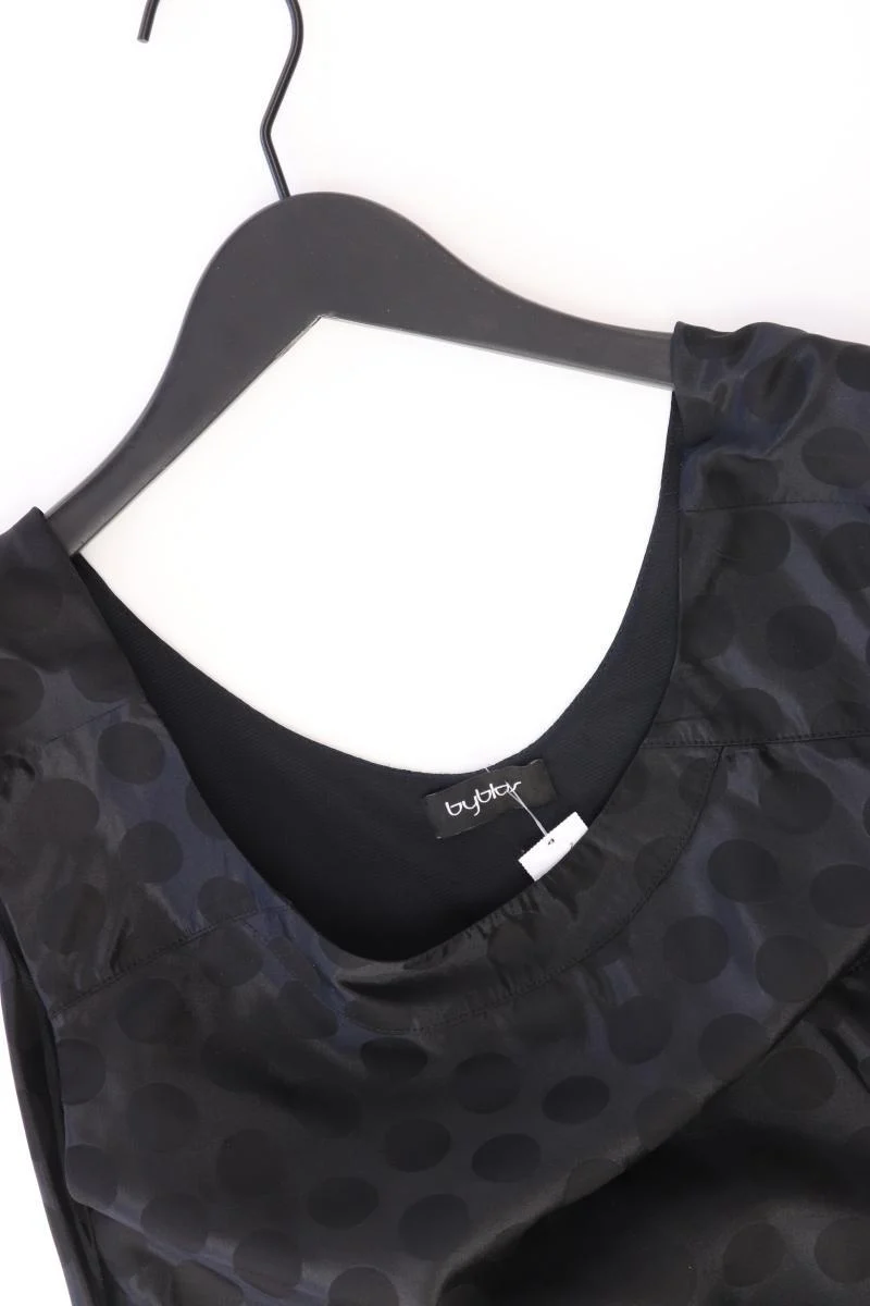 byblos Seidenkleid Gr. 36 gepunktet Ärmellos schwarz aus Polyamid
