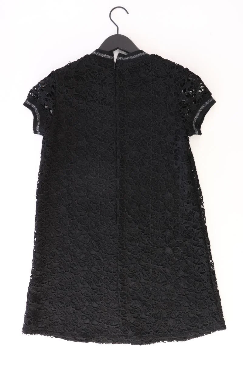 Zara Kurzarmkleid Gr. S mit Glitzer schwarz aus Polyester