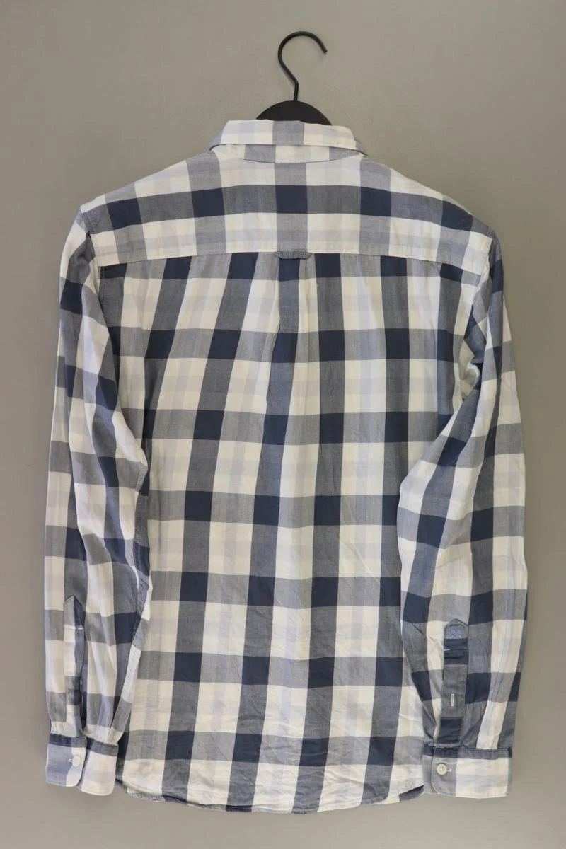 Selected Homme Karohemd für Herren Gr. L kariert Langarm blau aus Baumwolle
