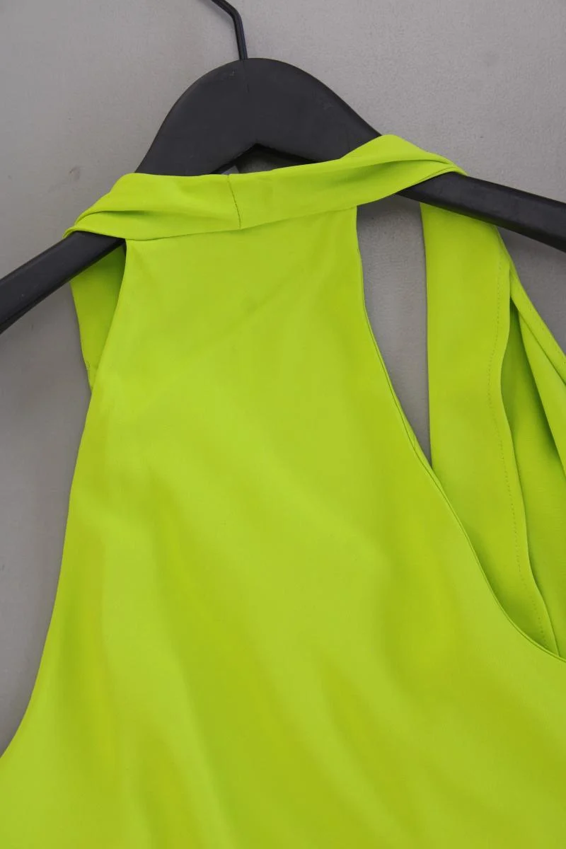 Mango Neon Neckholder Top Gr. M neuwertig grün aus Polyester