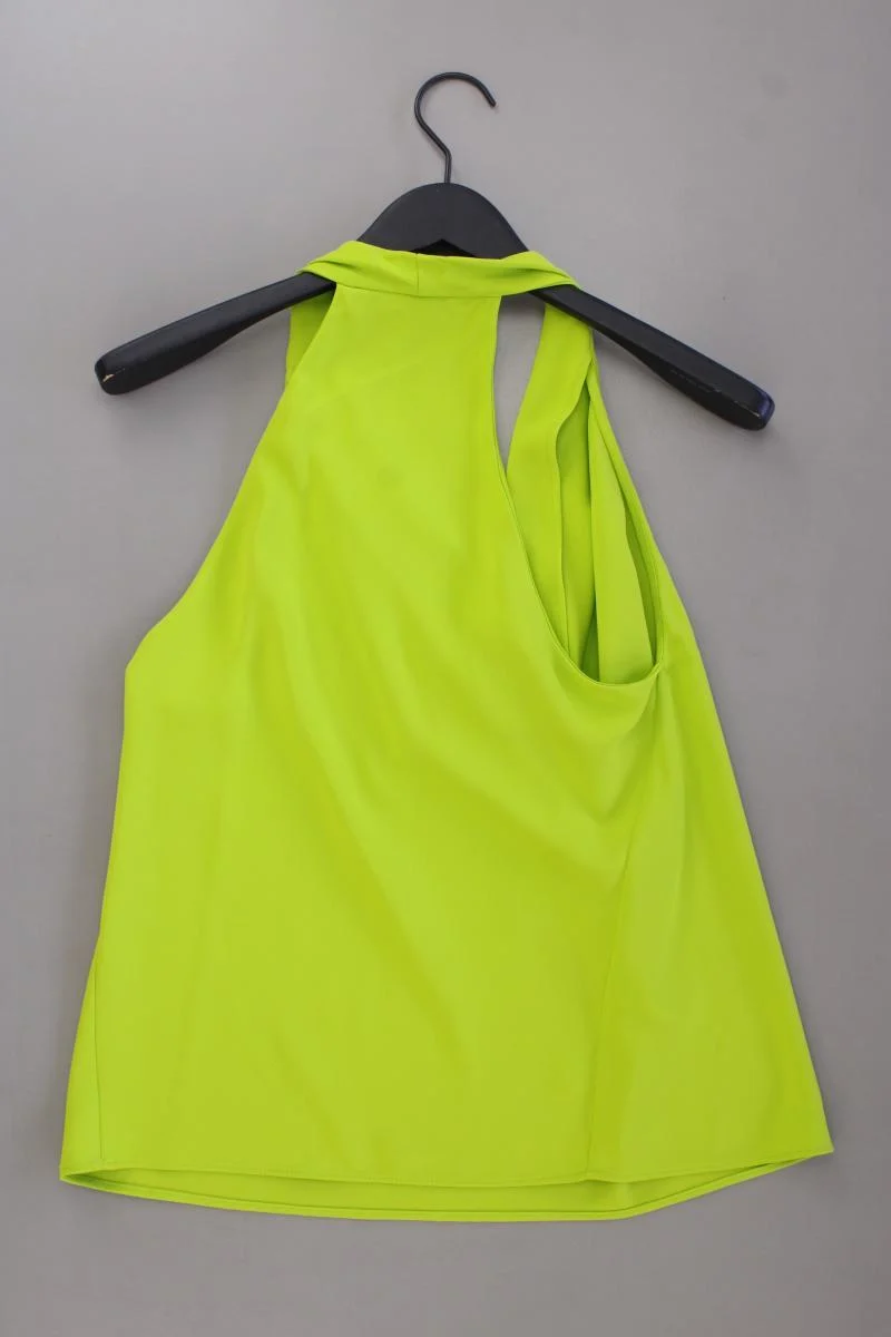 Mango Neon Neckholder Top Gr. M neuwertig grün aus Polyester