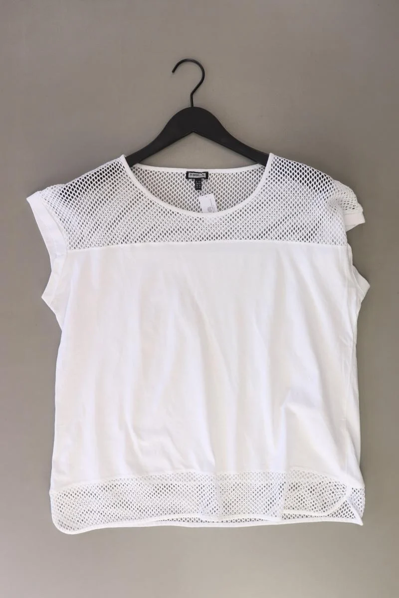 Kenny S. T-Shirt Gr. 42 Kurzarm weiß aus Baumwolle