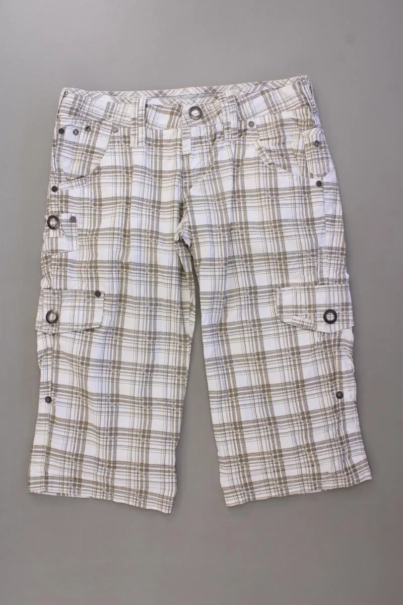 Soccx 3/4 Hose Gr. XS kariert creme aus Baumwolle
