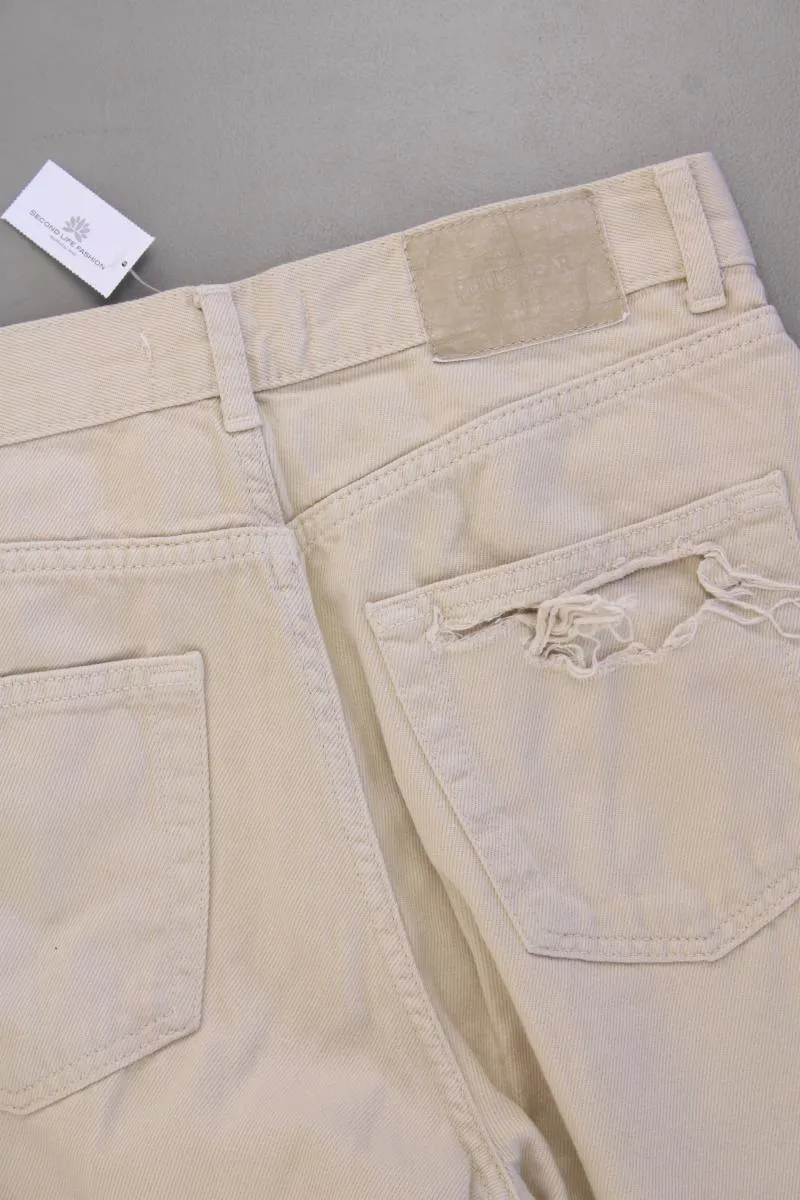 Pull&Bear Wide Leg Jeans Gr. 36 creme aus Baumwolle