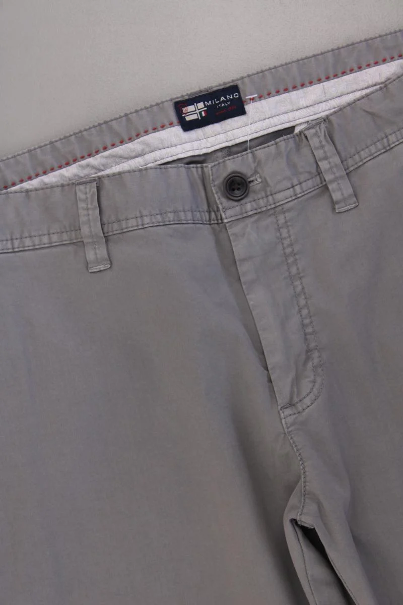 Milano Italy Chinohose für Herren Gr. W34/L34 grau aus Baumwolle