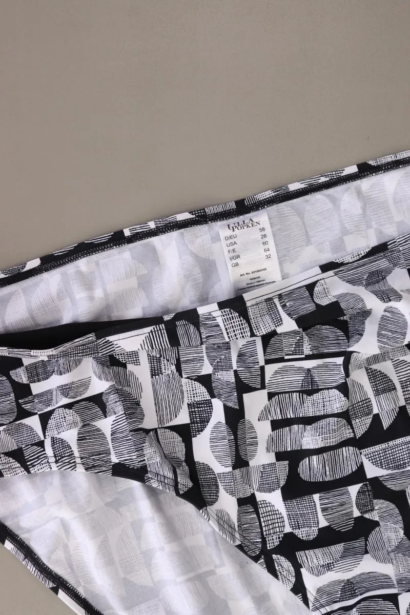 Ulla Popken Badehose Größe 58 weiß aus Polyester